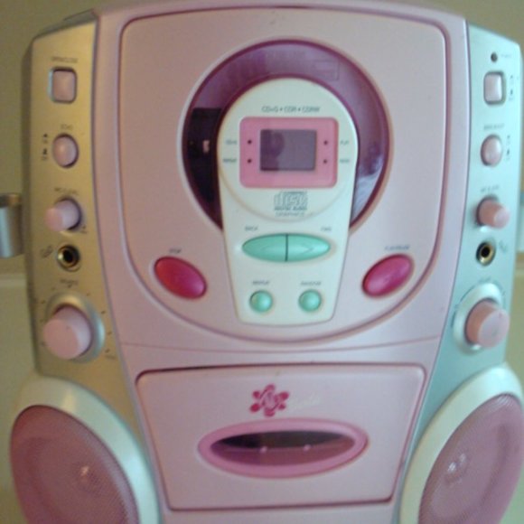 Pink Antique Barbie Karaoke Machine - Picture 1 of 3